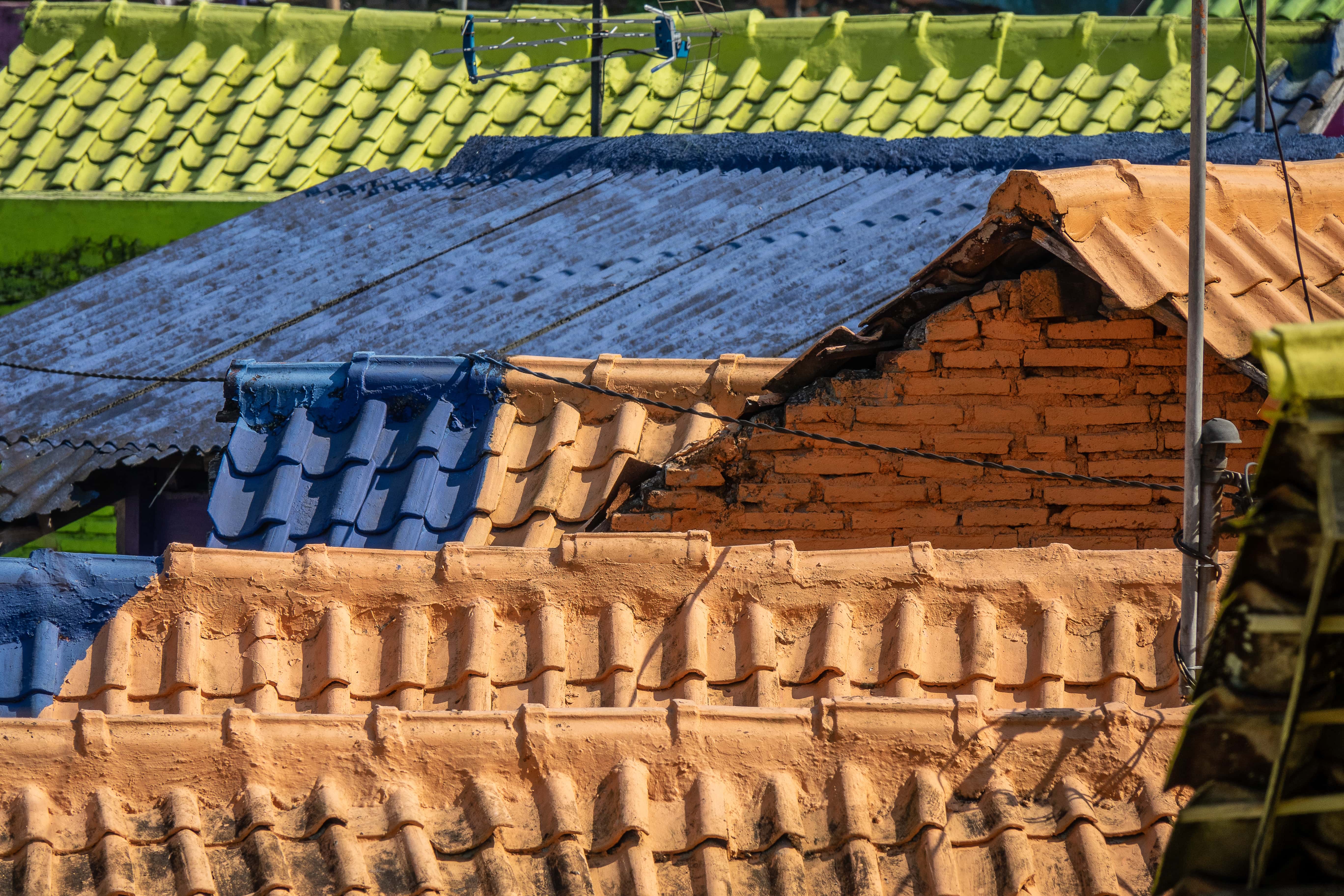 High Angle Shot Of The Colorful Roofs Of Old House 2023 11 27 05 12 59 Utc Min